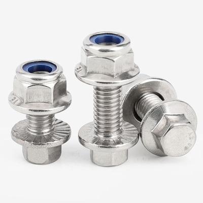 China High Quality Stainless Steel Bolt and Nut 304 316 A2-70 A2-80 Stainless Steel Hex Flange Bolts for sale