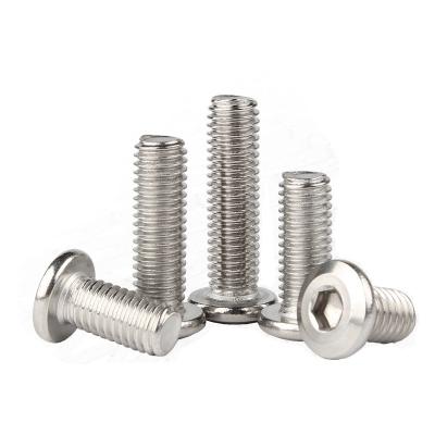 China China Flat Supplier Customized 304 316 High Quality Stainless Steel Large Flat Hex Socket Head Screws Furniture Screws for sale