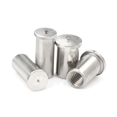 China Heavy Industry High Quality Aluminum Fastener GOOD Big Round Head Cylindrical Weld Nut for sale