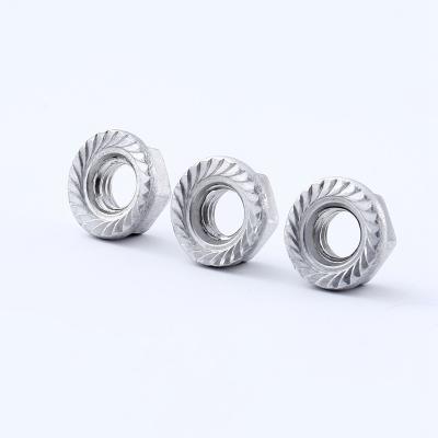 China Hot Selling GOOD Heavy Industry TOP 10 Aluminum DIN6923 Hexagon Head Flange Nuts With Serrated For Car Parts for sale