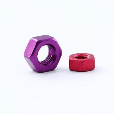 中国 Heavy Industry TOP 10 Hot Sale Aluminum DIN934 Colored Hex Nuts GOOD 販売のため