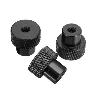 中国 Heavy Industry Aluminum Fastener Finger Screw Colored Round Nut Knurled Thumb Nuts With Cylinder 販売のため