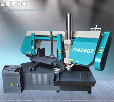 China Horizontal Semi Automatic 45degree Band Saw Machine 60 Degree Miter Cutting Bandsaw Machine for sale