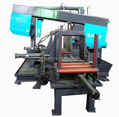 China Angle Cutting Strip Saw Automatic CNC Feeding 30 45 60 Degree Angle Cutting Metal Strip Saw for sale