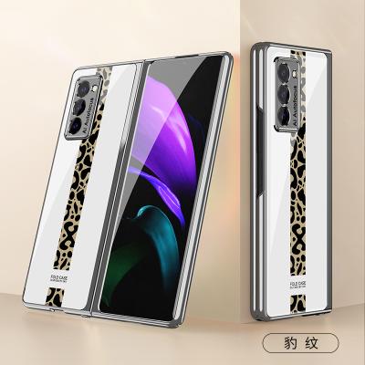 China Creative Plated Flip Case PC Back Cover For Samsung Galaxy Z Fold 2 Shockproof Phone Case for sale