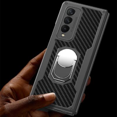 China DIAL Armor Ring Shockproof Phone Case For Samsung Galaxy Z Fold 3 Back Cover for sale