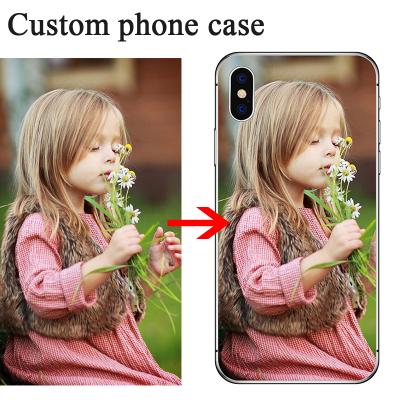 China Half-wrapped DIY Printing Photo TPU Soft Black Phone Case For iPhone 6s X 8 8Plus 6 7 Plus Se 5 5s XS Max XR 11 11Pro Max for sale