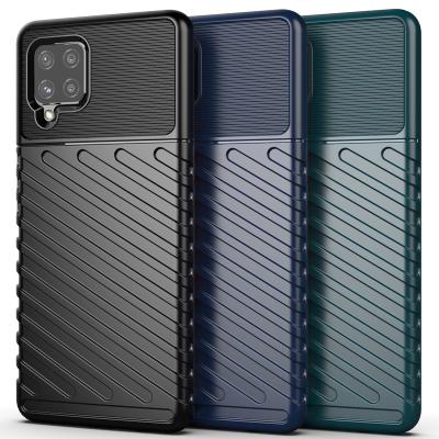 China Slim Rugged Sling Full Protection TPU Cross Grain Phone Case For Samsung Galaxy A42 Back Cover For Galaxy S20FE for sale