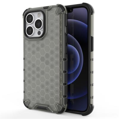 China Shockproof Honeycomb Airbag Corner 2 in 1 PC TPU Hybrid Mobile Phone Back Cover for iPhone 13 pro 12 mini 11 XS for sale