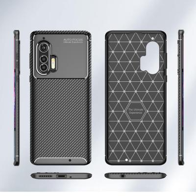 China Half-wrapped Case Carbon Fiber TPU Cover For MOTO G9Plus Extremely Thin Slim Flexible Phone Case For MOTO G8 Moto One Plus Fusion for sale