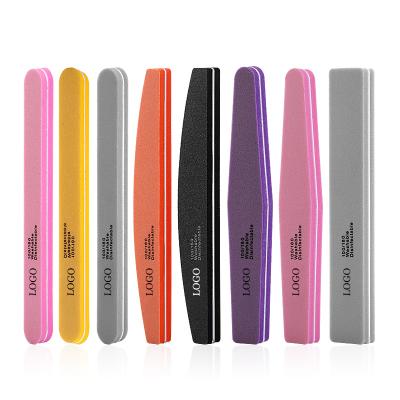 China Various specifications. Fashionable. Who respects the environment. COLORFUL Durable Ail File Grit 100/180 Durable Private Label Straight Nail Files and Pads for sale