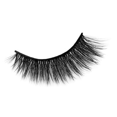 China wholsale magnectic mink eyelashes faux mink fur eyelashes 100% real natural soft eyelash hair eyelashes for sale