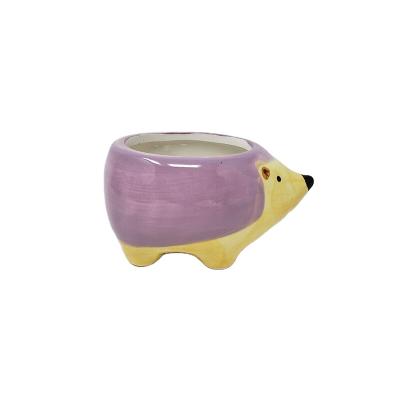 China Modern Cute Hedgehog Plant Pot Planters Ceramic Animal Flower Pot Planters and Pots for sale