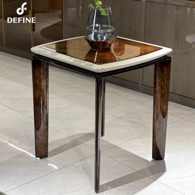 China Brand veneer top modern style customized natural bedside table for luxury home for sale