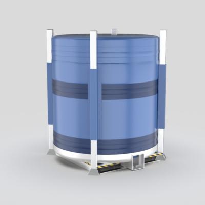 China Collapsible 1000L Flexible IBC totes for liquid storgage and transportation en venta