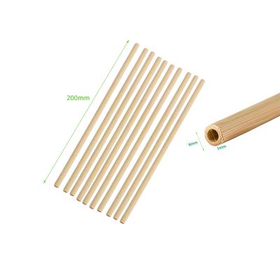 China Disposable Eco Friendly Bamboo Drink Straws, Natural Bamboo Zero Waste Straw For Restaurant Beverage Sets for sale