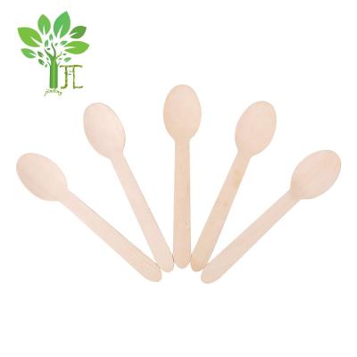 China Customization 14cm Viable Wholesale Disposable Wooden Cutlery Wholesale for sale