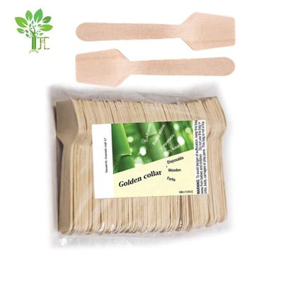 China 100 Inch Sustainable Environmentally Friendly Disposable Biodegradable Wooden Mini Spoon Ice Cream Scoops Factory Wholesale 3.75 Inches for sale