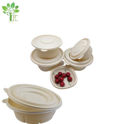 China Disposable 100% Compostable Waterproof Fiber Tableware Disposable Sugar Cane 240ml Biodegradable Food and Salad Bowl for sale