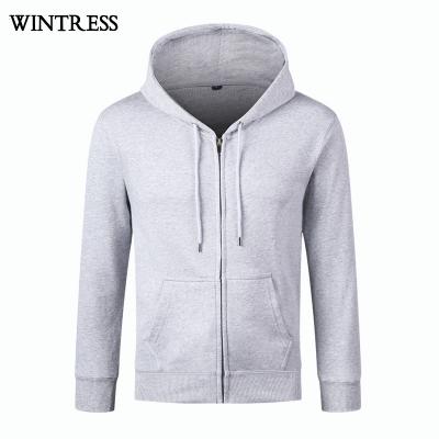 China High Quality Wintress Anti-Wrinkle Long Face Hoodie Navy Blue Zipper Digital Printing Jacket Hoodies for sale