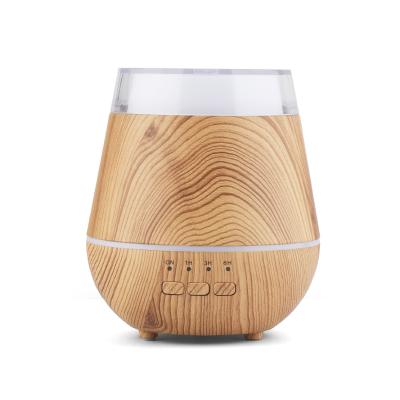 China Hot Selling Household 120ml USB Wooden Grain Wood Grain Night Air Mute Humidifier Light Ultrasonic Purifier Chinese Incense for sale