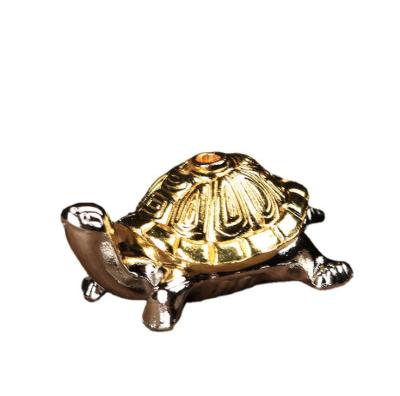 China Wholesale Yiwu Alloy Tibetan Incense Plating Little Animal Snail Mini Incense Burner Incense Sticks Tortoise for sale