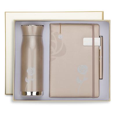 China Environmentally Friendly Customizable Logo Five-piece Thermos Mug Notebook Gift Business Meeting Gifts Promotional Set for sale