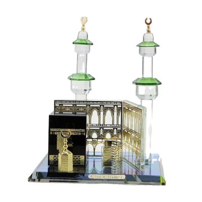 China Muslim Arabic Decoration Ramadan Crystal Craft Mecca Land Style Souvenirs Kaaba Wall Prayer Holy Pilgrimage India 2021 for sale