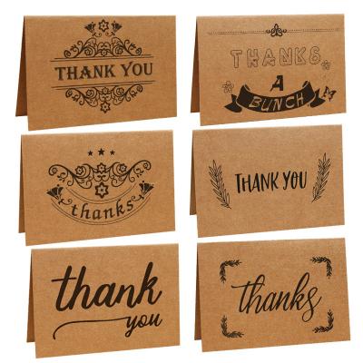 China Europe Customized Good Quality Kraft Paper Temperatory Thank You Small Business Birthday Gift Free Fire Gift Card Code Card for sale