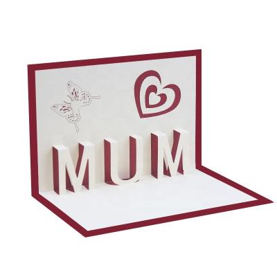 China Wholesale Europe Handmade 3d Pop Up Funny Mothers Day Greeting Cards For Mothers Day for sale