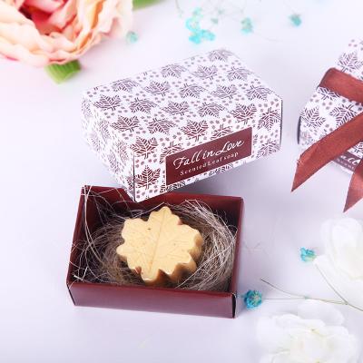 China Present Creative Mini Handmade Maple Leaf Soap Barber Shop Wedding Gifts Valentine's Day Christmas Gifts Maple Leaf Soap for sale