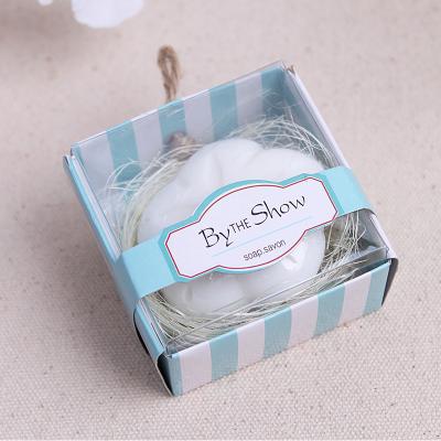 China 2020 New Beach Wedding Theme Wedding Theme Shower Favor Return Gift Bridal Sand Dollar Scented Soap Guest Souvenirs for sale