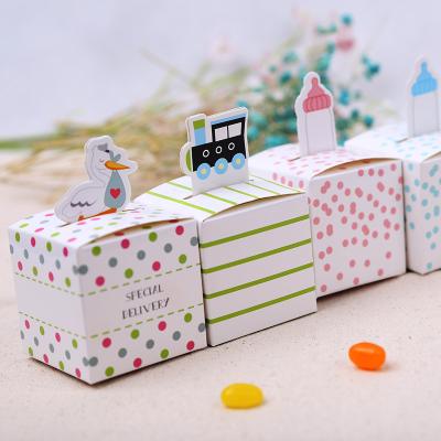 China Party Props DP Candy Boxes Baby Shower Birthday Gift Box Party Supplies for sale