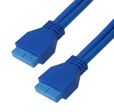 China 50cm COMPUTER Mainboard USB3.0 Cable 20p Connecting Cable Mainboard 20pin Male To Female Male Extension Cable for sale