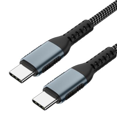 China Video Game Player 1m Type C To Type C Cable 5a 100w PD Type C Fast Charging USB Braided Nylon Cable For Macbook Nintendo Hp for sale