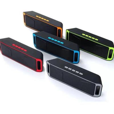 China Mini Wireless Speaker sc208 new BT gift support extra bass tf card double subwoofer speakers outdoor mini BT audio sound speaker for sale