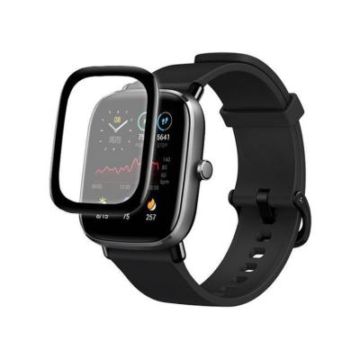 China Smart Watch Black Soft Full Cover Pmma Film Screen Protector For Amazfit 3 pro GTS GTR 3 2 mini GTS 2 E 2E Bip u full cover soft film GTR for sale