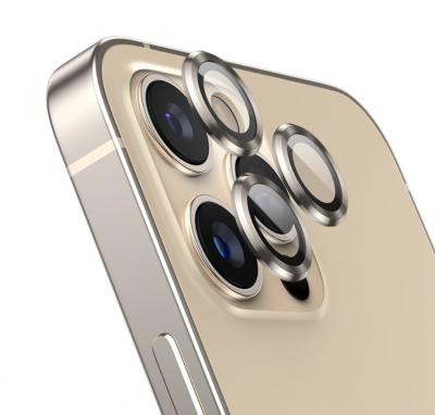 China Mobile Phone Camera Lens Back Screen Protector For iPhone 12 Pro 11 Pro Full Cover Camera Lens Protector Gold Color Aluminum for sale