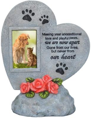 China Memorial Dog Cat Grave Marker Headstone Loss Pet Gift Europe Pet Stones for sale