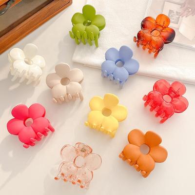 China European and American style flower new style hair clip hair clip ponytail acrylic frosted fixer for women for sale