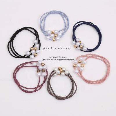 China Japan and Korean Style Wholesale Highly Welcomed Hair Accessories OEM Type / ODM Hair Elastic Braided Tie Rubber Hair Bands for sale