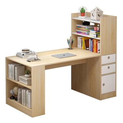 China Detachable Bedroom Study Table Computer Desk With Shelves Modern Style Home Office Desk for sale