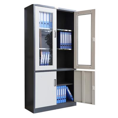 China Hot Selling Office Furniture Metal Adjustable 4 Door Steel Storage  File Cabinet for sale