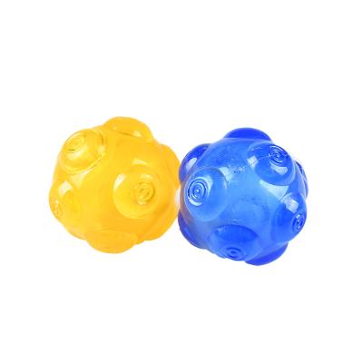 China Hot Selling Outdoor Pet Products Viable Sounding Ball Toy Pet Interactive Ball Toy For Easy Cleaning Chew Tooth Dog Pet Toy Ball for sale