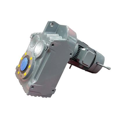 China Dongtai F material handling parallel shaft helical gear motor 130 gear reducer at 20000 nm 4 to 250 torque ratios, and 0.2 kW to 350 kW power for sale