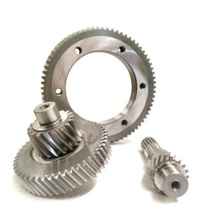 China Transmission Gearbox CNC Machinery Spiral Cylindrical Steel Drive Gear Spur Gear For Reducer for sale