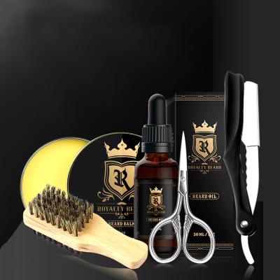 China Men DEEP CLEANSING Growth Grooming and Balancing Beard Tool Kit Gift Set with Natural Beard Care Beard Growth Oil Balm Private Label for sale