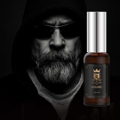 China Moisturize Private Label Beard Serum 30ml Sandalwood Fragrance Organic Nourishing Beard Growth Care Serum For Men for sale