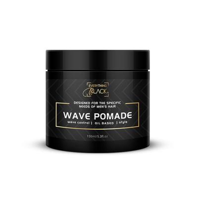 China Organic No Buildup Oil Based Strong Hold Wave Pomade 360 ​​Hair Styling Product For Black Men for sale