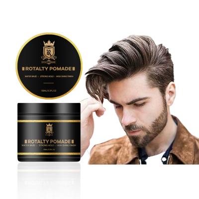 China Organic Private Label Strong Hold Hair Pomade For Men Natural Beeswax Pomade Shine Water Based Finish Styling Product Wholesale OEM Logo for sale